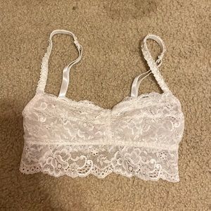 Sheer lace bralette